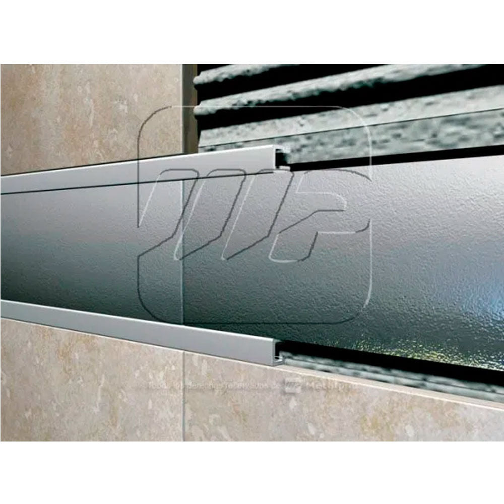 Randa 1.0x250.0 Metaline Recto Moldumet Aluminio AUR80 Cromo Brillante