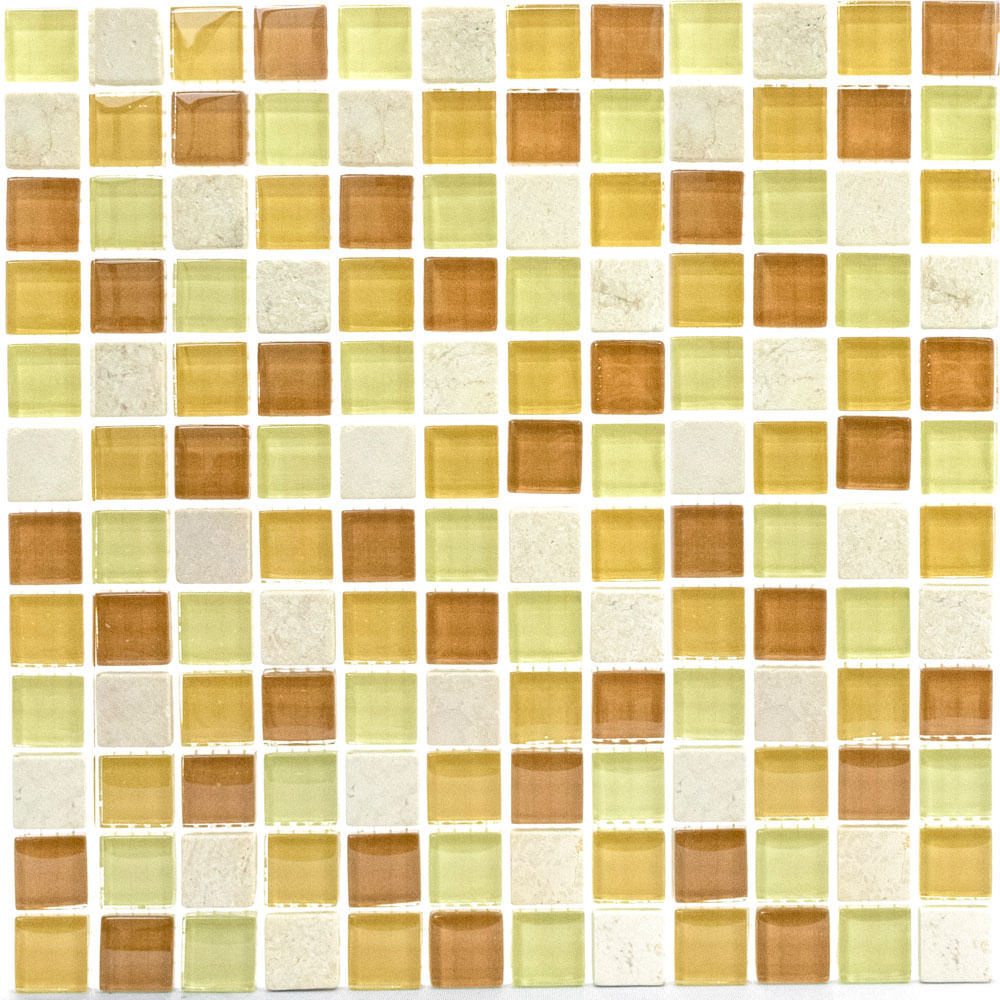 Malla 30.0x30.0 Acqua Q1061 Ocra Brillante