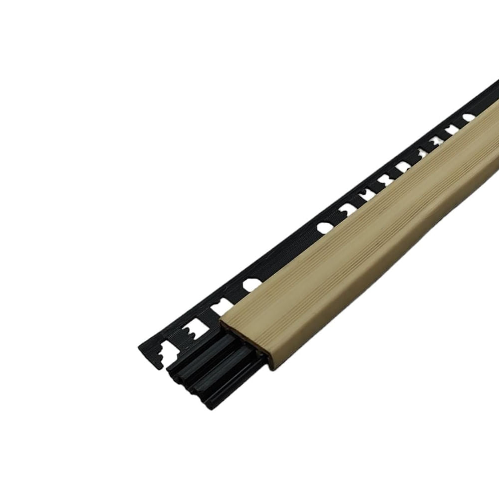 Nariz de Escalon PVC 35mm Nefusac Rodo Paso con Tapa PVC Marmol de 2.40mt