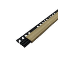 Nariz de Escalon PVC 35mm Nefusac Rodo Paso con Tapa PVC Marmol de 2.40mt