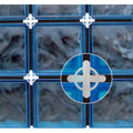 Espaciador Bloque Vidrio Nefusac 10mm x 30pza Cruceta