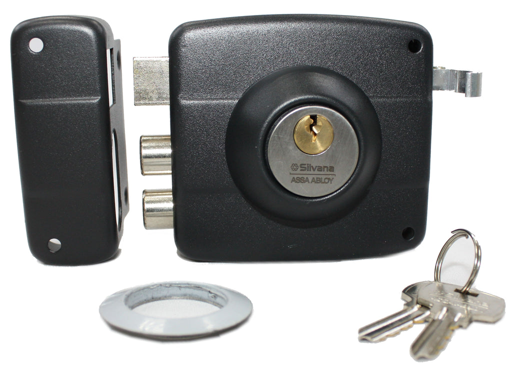 Chapa Puerta Sobreponer Papaiz 927 Negra