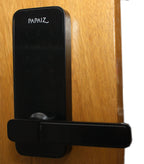 Chapa Puerta Electronica SmartLock Papaiz Derecha Negra
