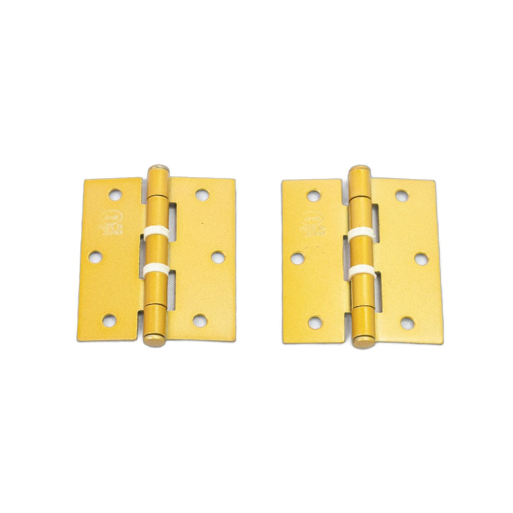 Bisagra Dorada de 3" c/anillo con Tornillo