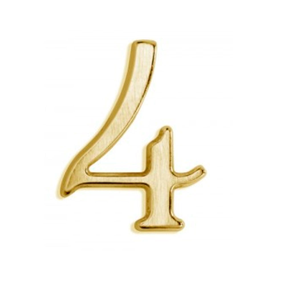Numero Poli 4 172-7-4 Bronce Envejecido de 70 Mm