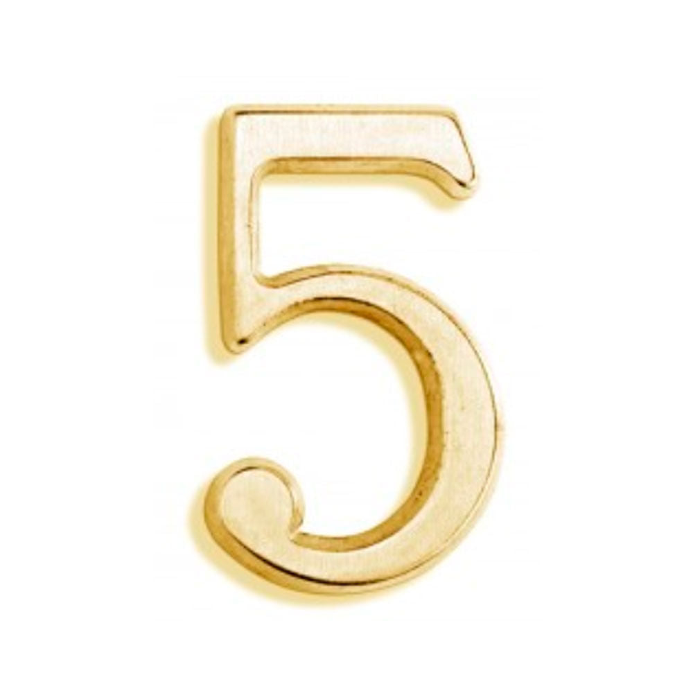 Numero Poli 5 172-7-5 Bronce Envejecido de 70 Mm