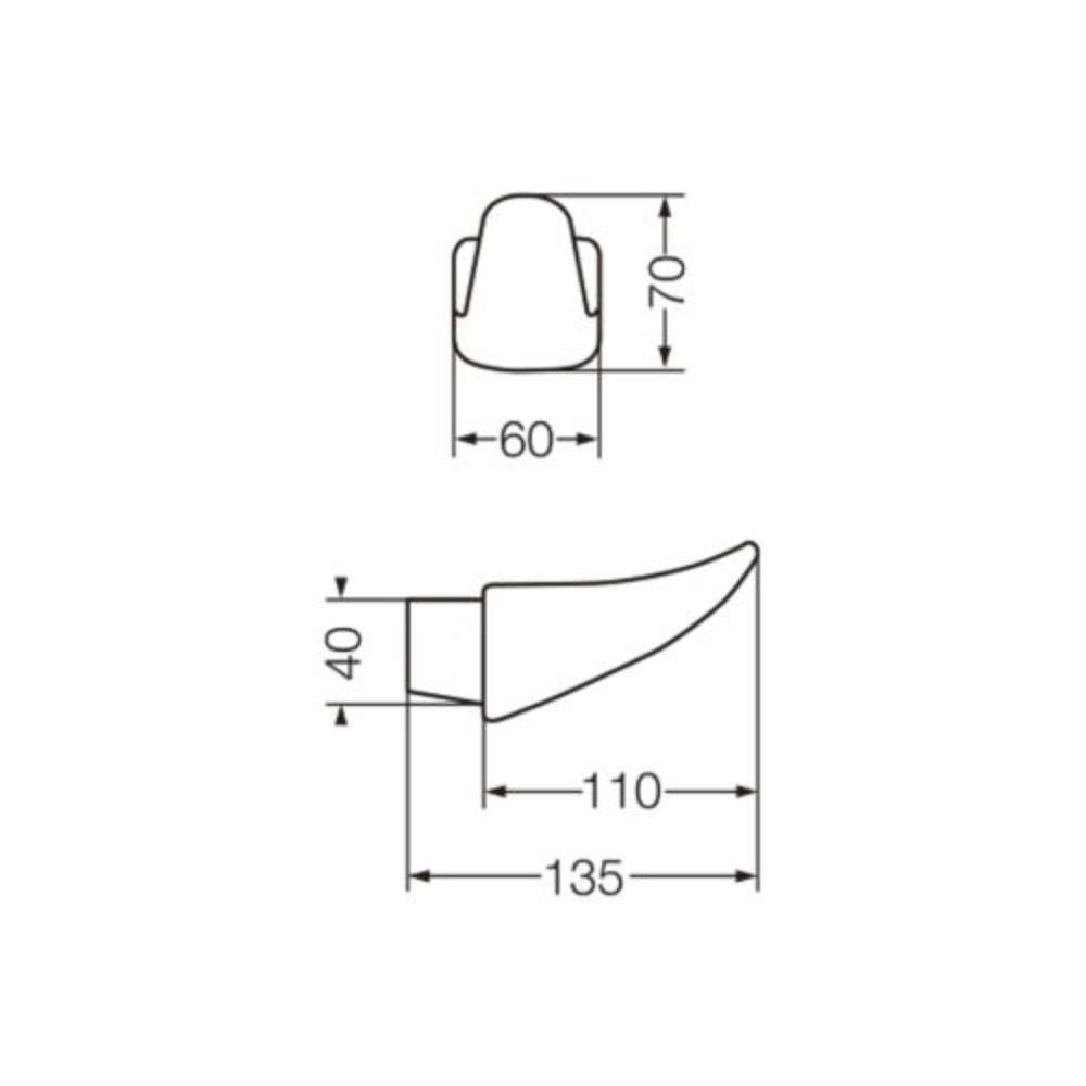 Percha Ferrum Clasico Blanco APZ3C