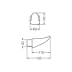 Percha Ferrum Clasico Blanco APZ3C