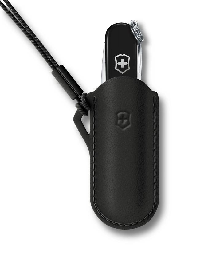 Estuche de cuero con correa