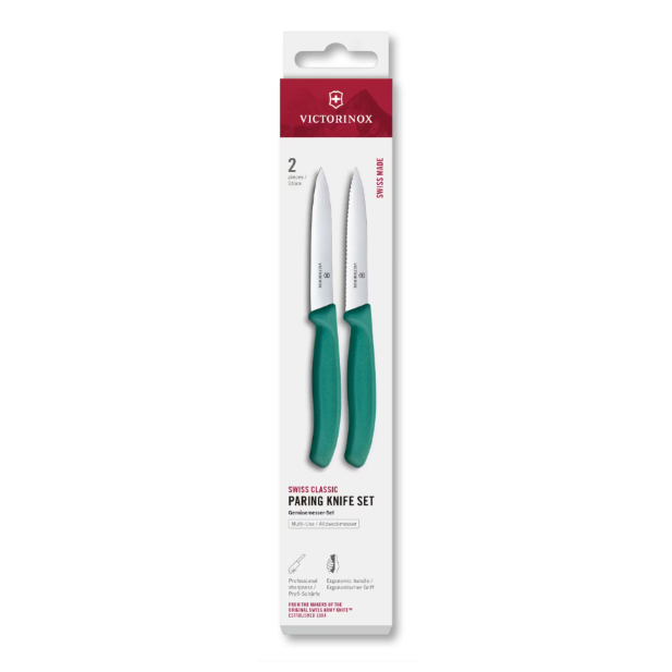 Set cuchillo Swiss Classic 2 piezas 10 cm recto/dentado