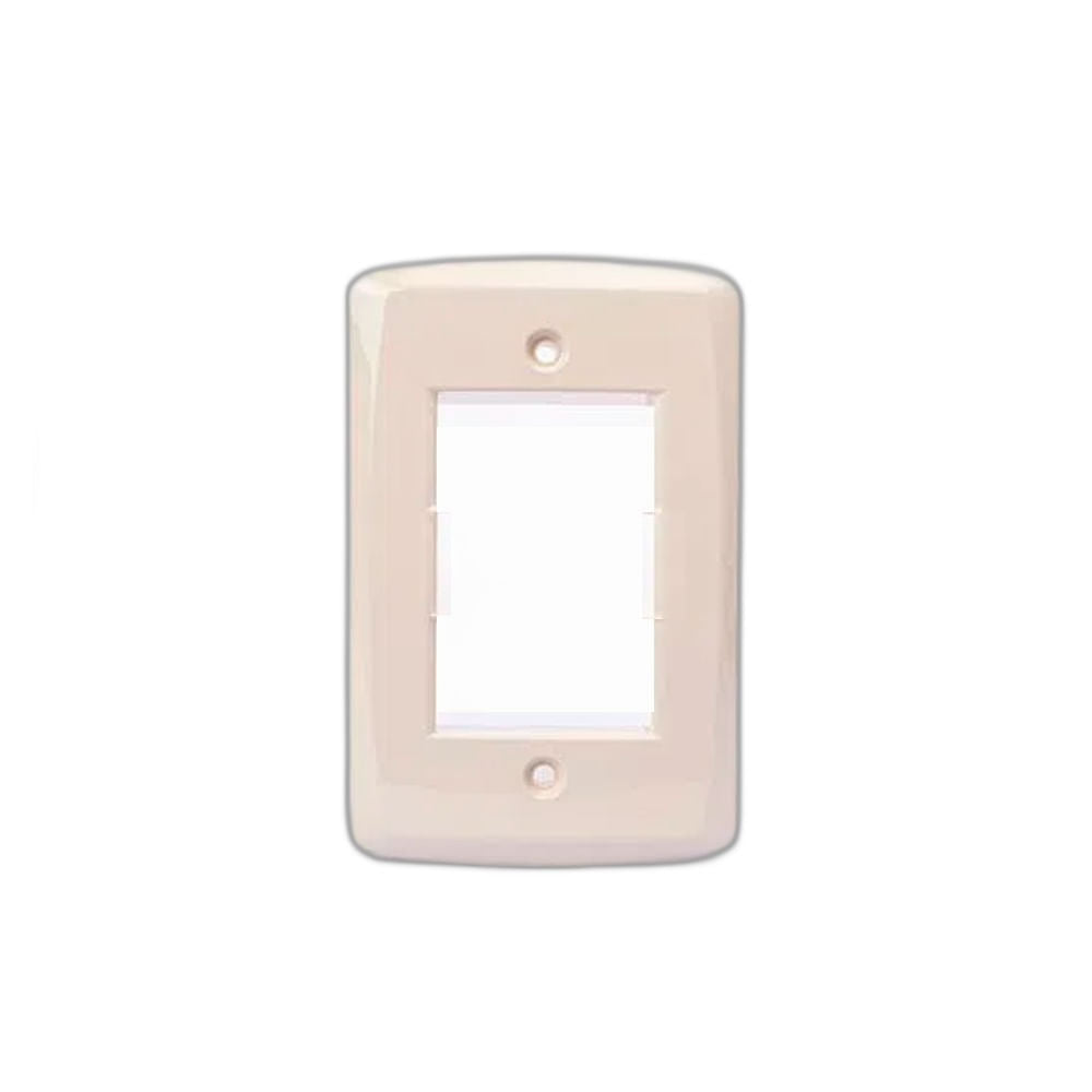 Placa Eléctrica Tramontina Lux2 Marfil 57105/057 4x2 3 Módulos suelto