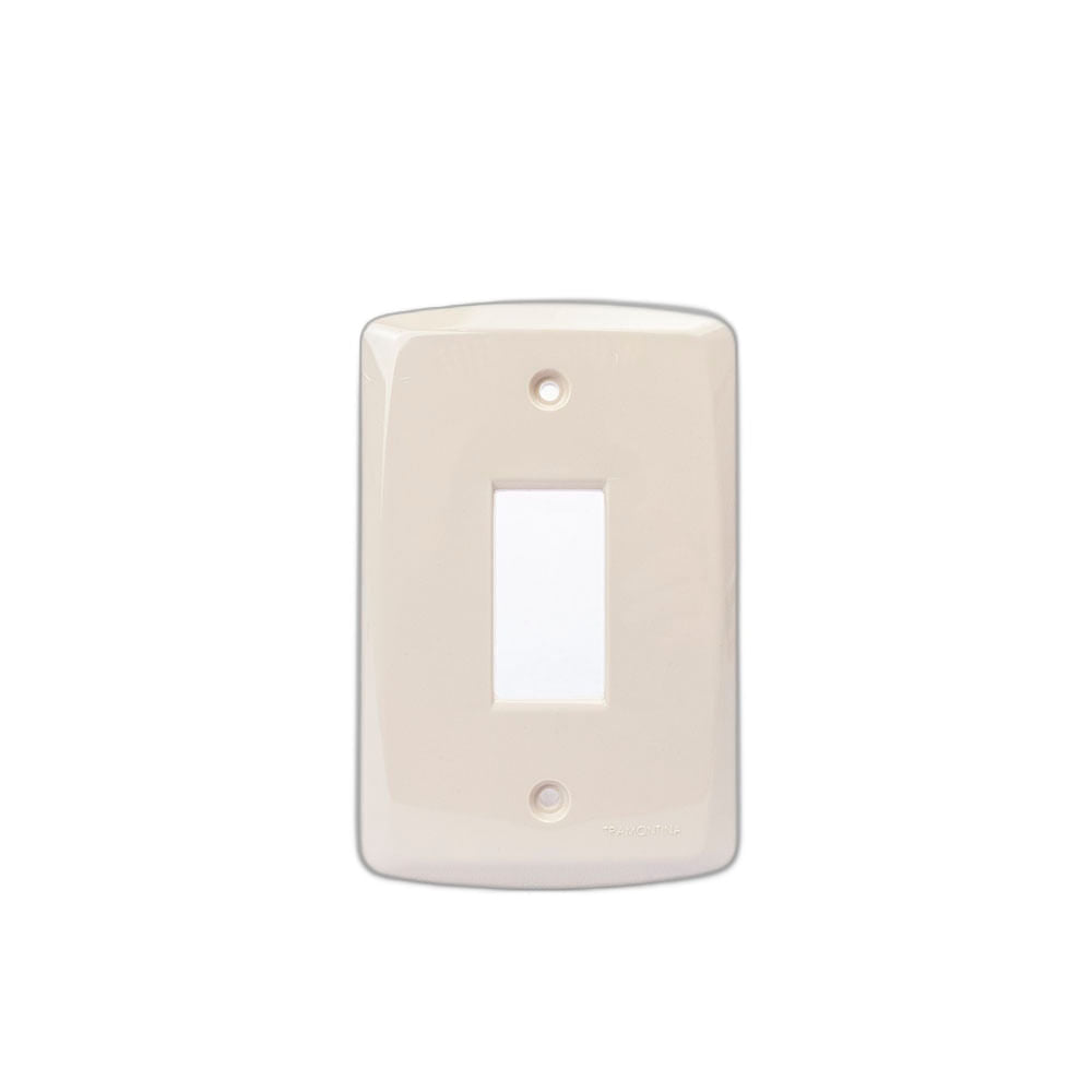 Placa Eléctrica Tramontina Lux2 Marfil 57105/053 4x2 1 Modulo Vertical suelto