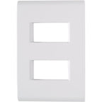 Placa Electrica Tramontina Liz Blanca 57106/006 4x2 2 Modulos Distantes Suelta