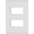Placa Electrica Tramontina Liz Blanca 57106/006 4x2 2 Modulos Distantes Suelta