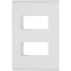 Placa Electrica Tramontina Liz Blanca 57106/006 4x2 2 Modulos Distantes Suelta
