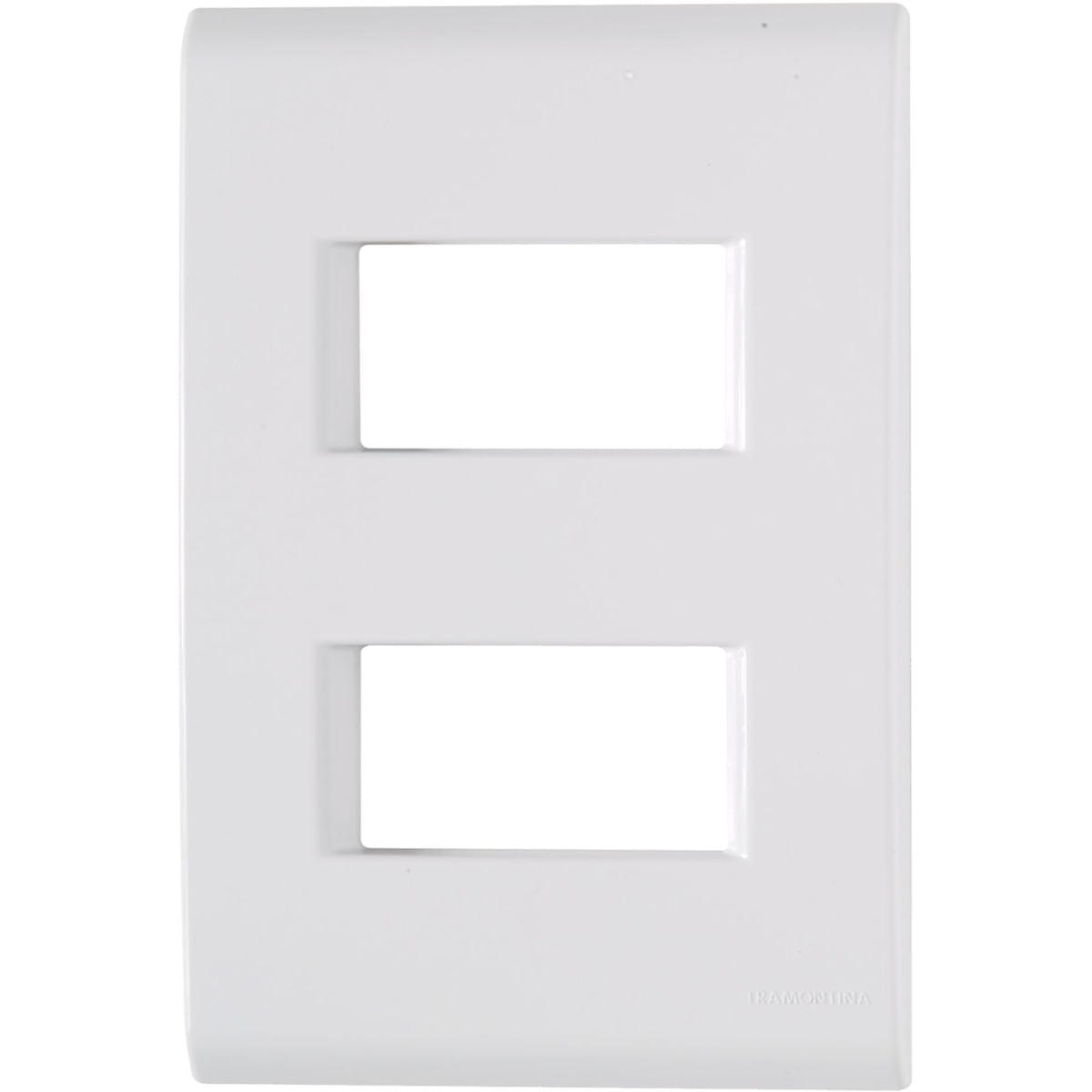 Placa Electrica Tramontina Liz Blanca 57106/006 4x2 2 Modulos Distantes Suelta