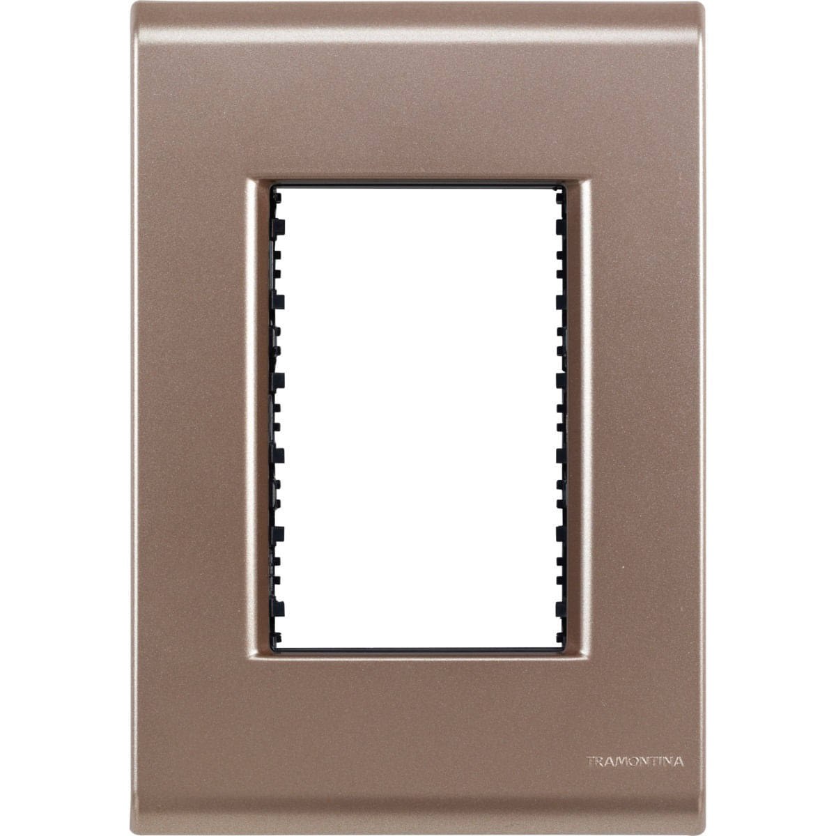 Placa Electrica Tramontina Liz Oro Viejo 57106/047 4x2 3 Modulos Suelta
