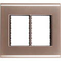 Placa Electrica Tramontina Liz Oro Viejo 57106/077 4x4 6 Modulos Suelta