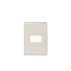 Placa Electrica Tramontina Liz Marfil 57106/054 4x2 1 Modulo Horizontal Suelta