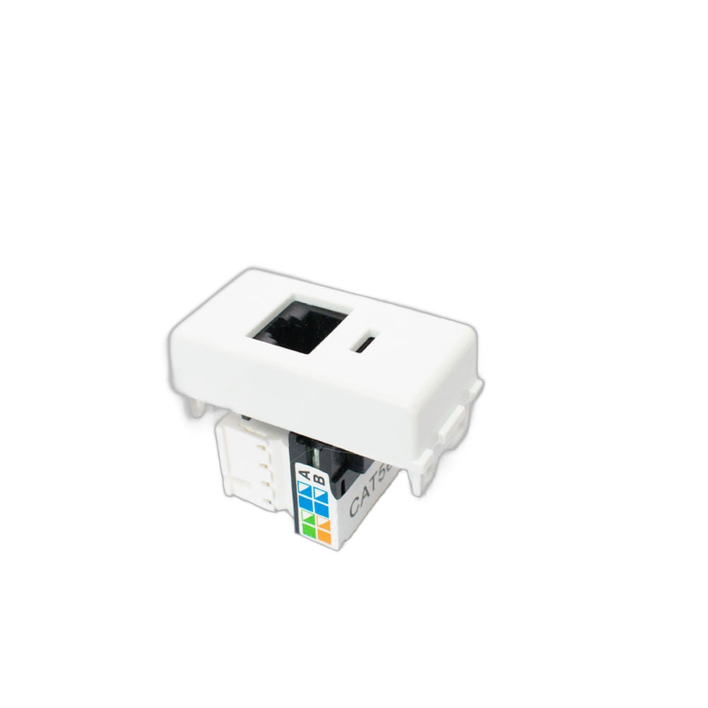Modulo Tramontina 57115/055 Blanco Red RJ45 cat 5