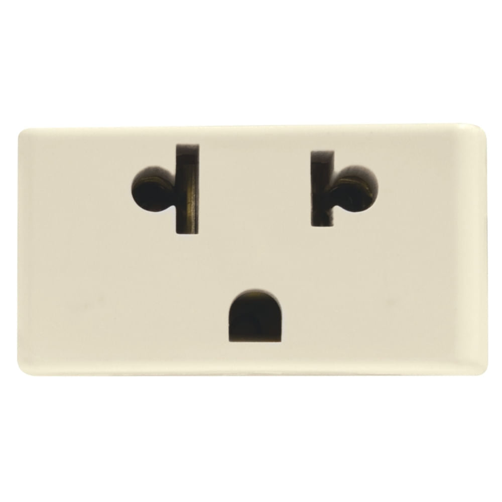 Modulo Tramontina 57119/228 Marfil Tomacorriente triple 15amp