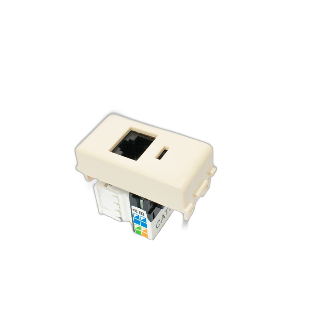 Modulo Tramontina 57119/055 Marfil Red RJ45 cat 5