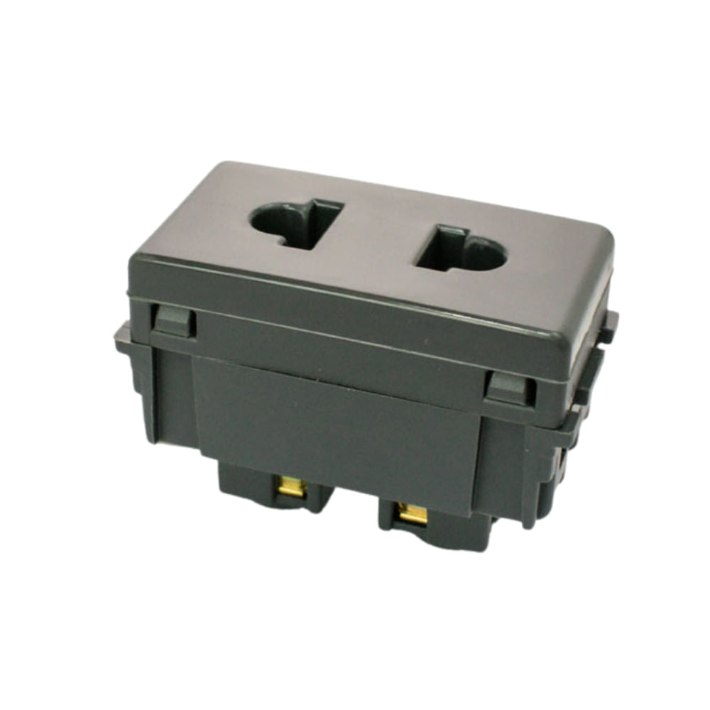 Modulo Tramontina 57215/229 Negro Tomacorriente 15amp