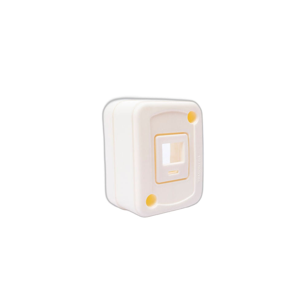 Placa Electrica Sobreponer Tramontina Priscus Marfil 57400/114 para RJ