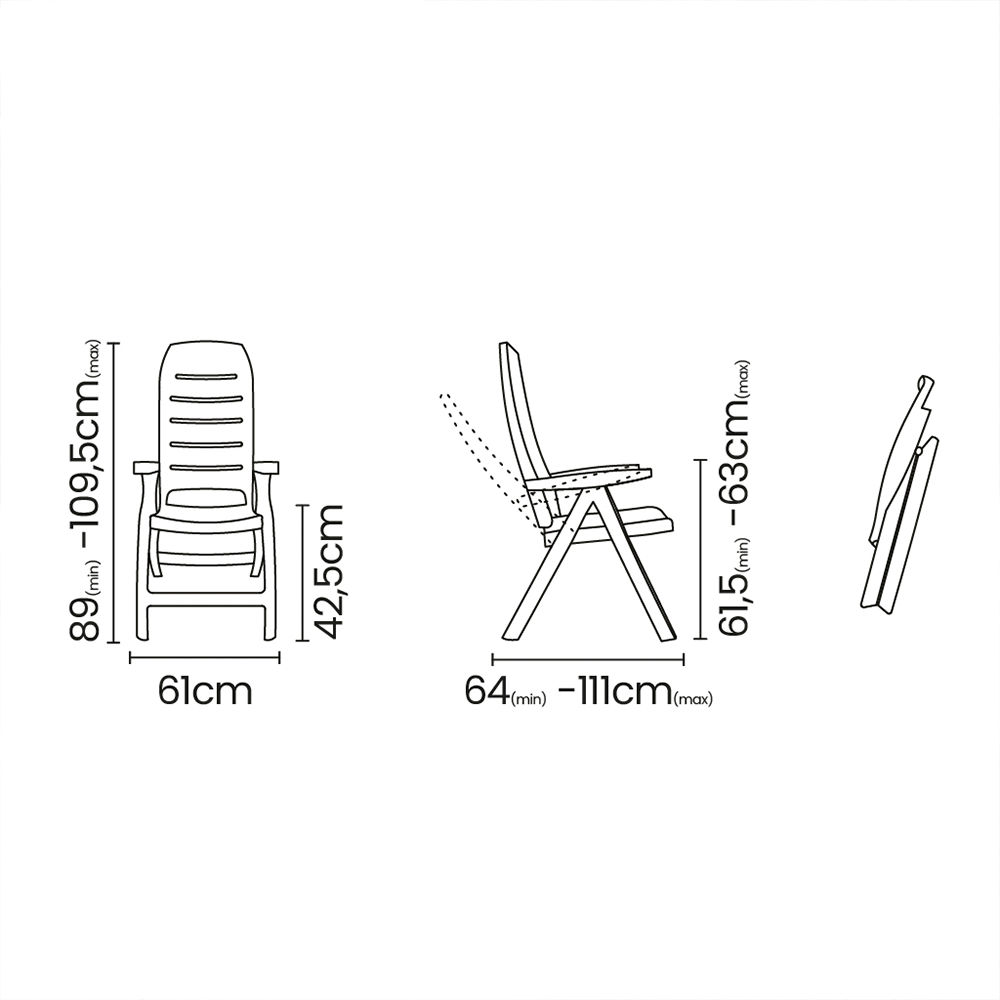 Sillon Tramontina Iracema 92240/010 Blanco Respaldo Alto