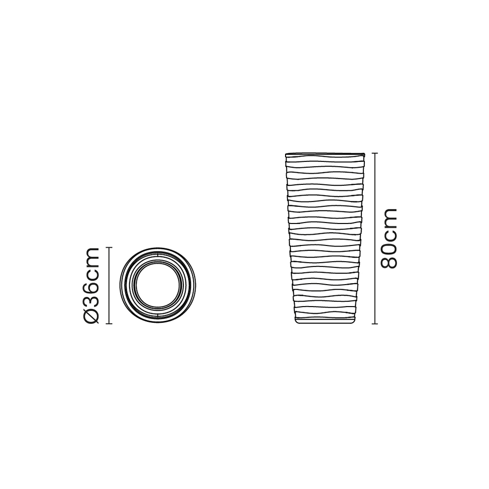 Maceta Tramontina Grego Marmol 92780/010 80cm