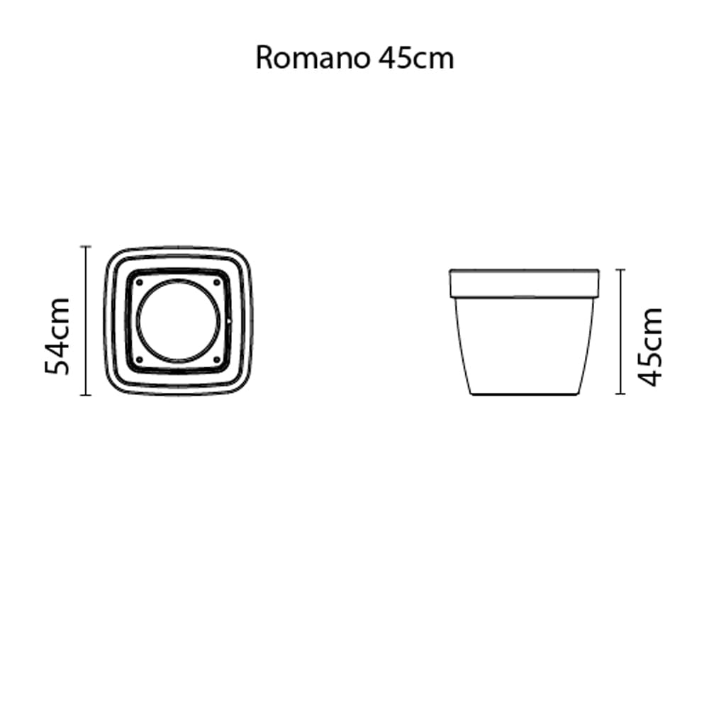 Maceta Tramontina Romano Marron 92789/109 45cm