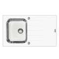 Lavaplatos Encastre Simple Vidrio 93951/273 86x50x18 Blanco con bandeja