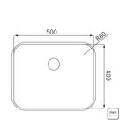 Cubeta Cocina Rectangular Simple SAT 94018/112 50x40x17