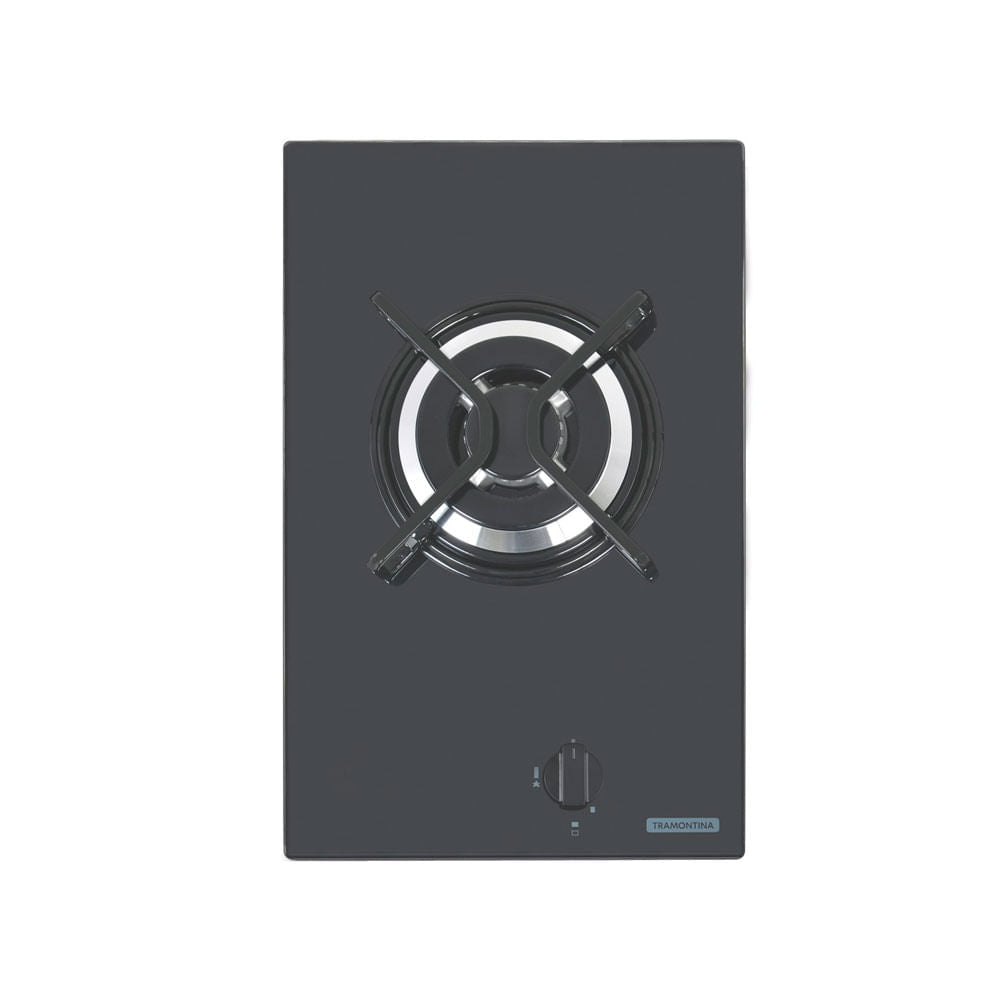 Placa Coccion Vidrio Gas 1 Quemador 94702/121 31x51 Negro Triple