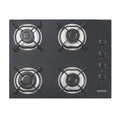 Placa Coccion Vidrio Gas 4 Quemador 94703/521 58x51 Negro