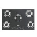 Placa Coccion Vidrio Gas 5 Quemador 94708/521 70x45 Negro