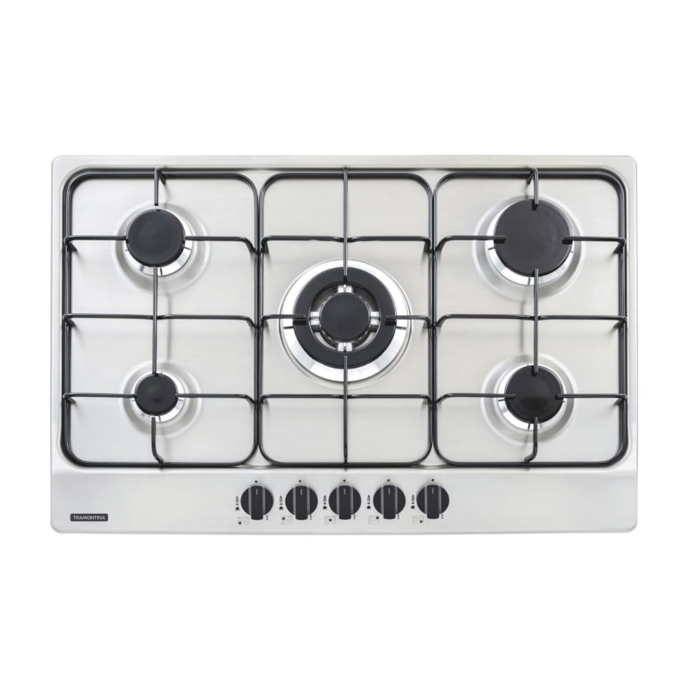 Placa Coccion Inox Gas 5 Quemador 94716/421 75x50 Triple