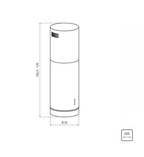 Campana Extractora Isla Tramontina Tube 94833/220 35cm