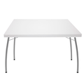 Mesa Rectangular Tramontina Geo Blanca 79x119 Patas Alfa