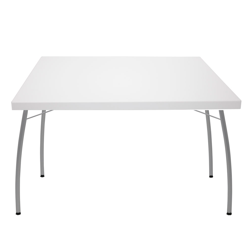 Mesa Rectangular Tramontina Geo Blanca 79x119 Patas Alfa