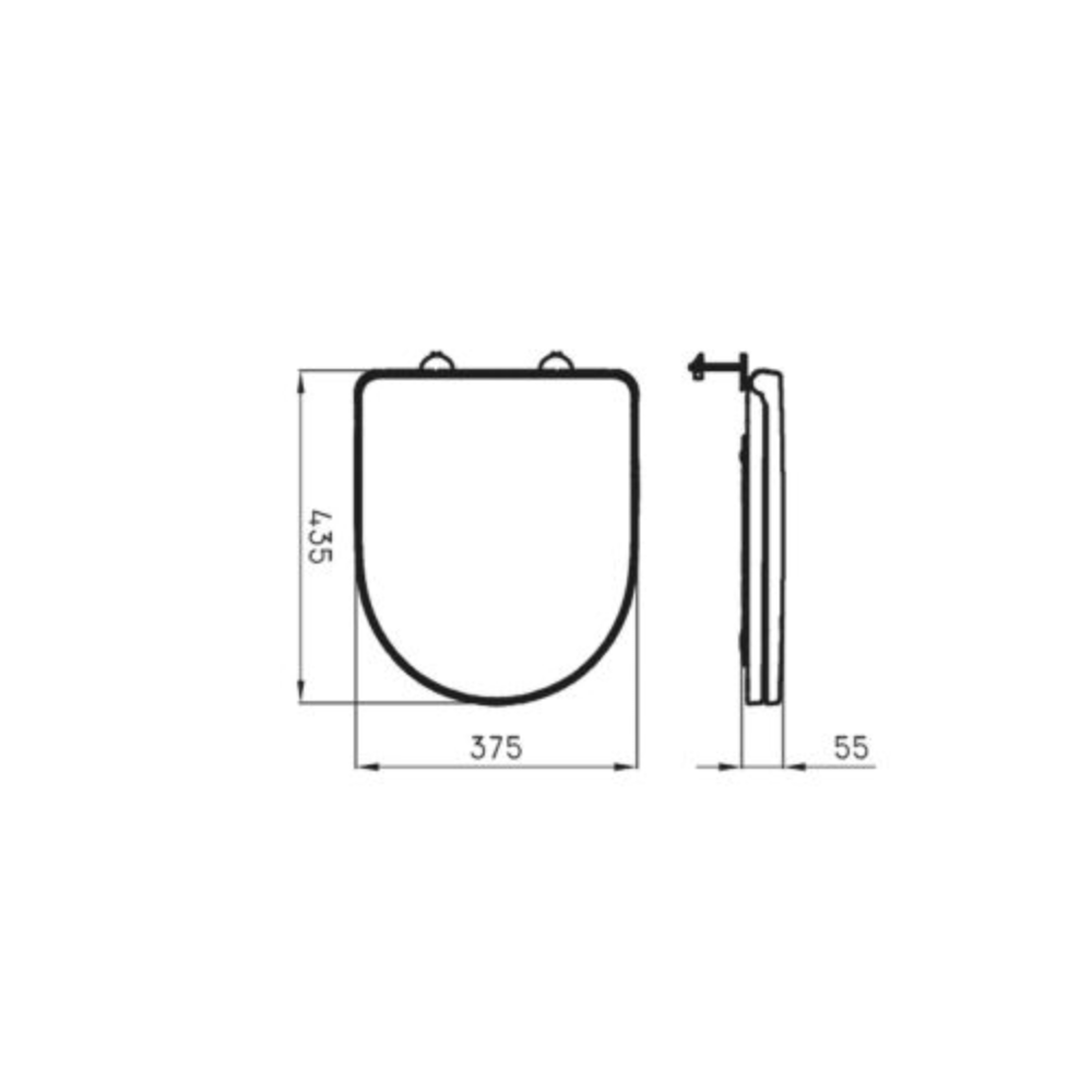 Tapa Asiento Veneto Blanco Ferrum TTXM HDF