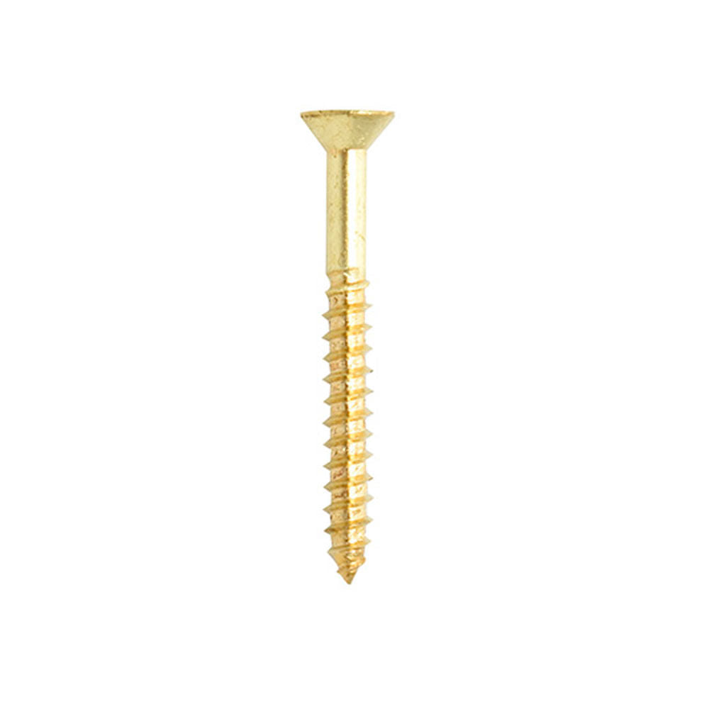 Tornillo Encarne Madera Dorado de 1/2" x 3