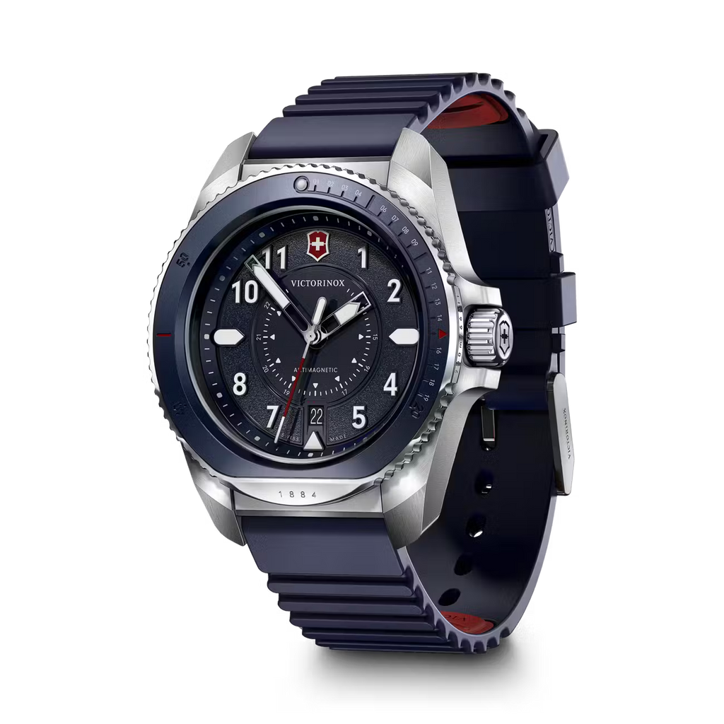 Reloj Journey 1884 dial azul correa caucho