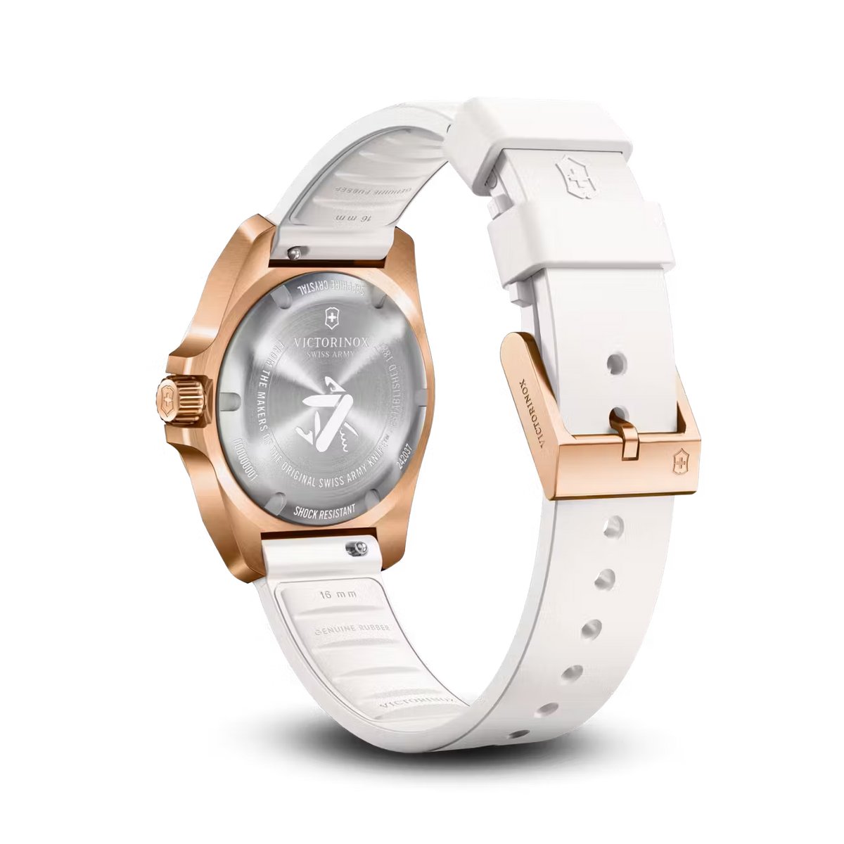 Reloj I.N.O.X Small correa caucho blanco