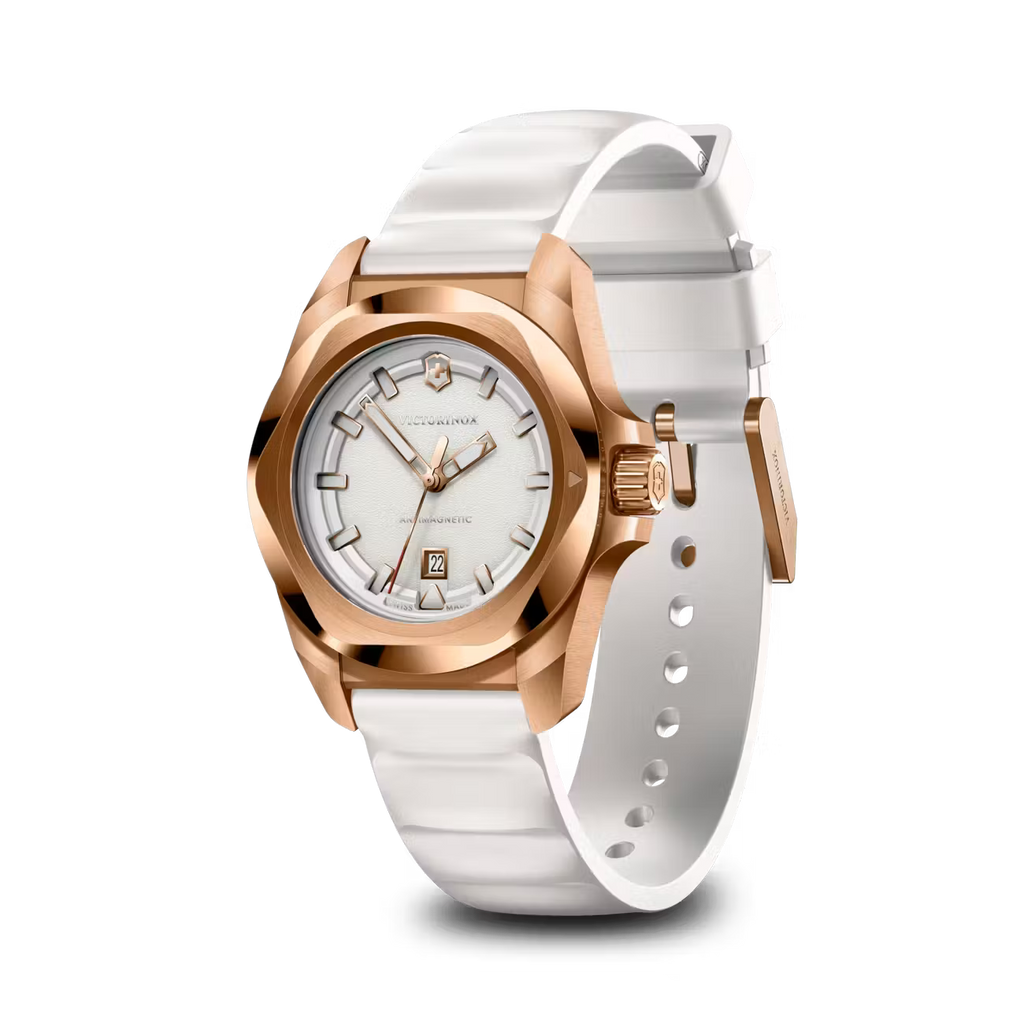 Reloj I.N.O.X Small correa caucho blanco