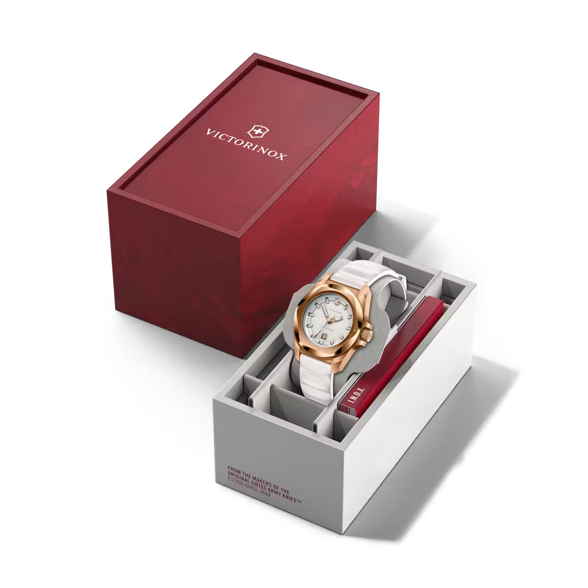 Reloj I.N.O.X Small correa caucho blanco