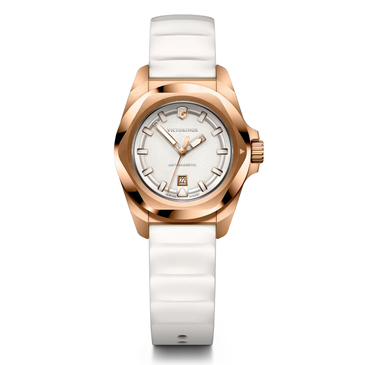 Reloj I.N.O.X Small correa caucho blanco