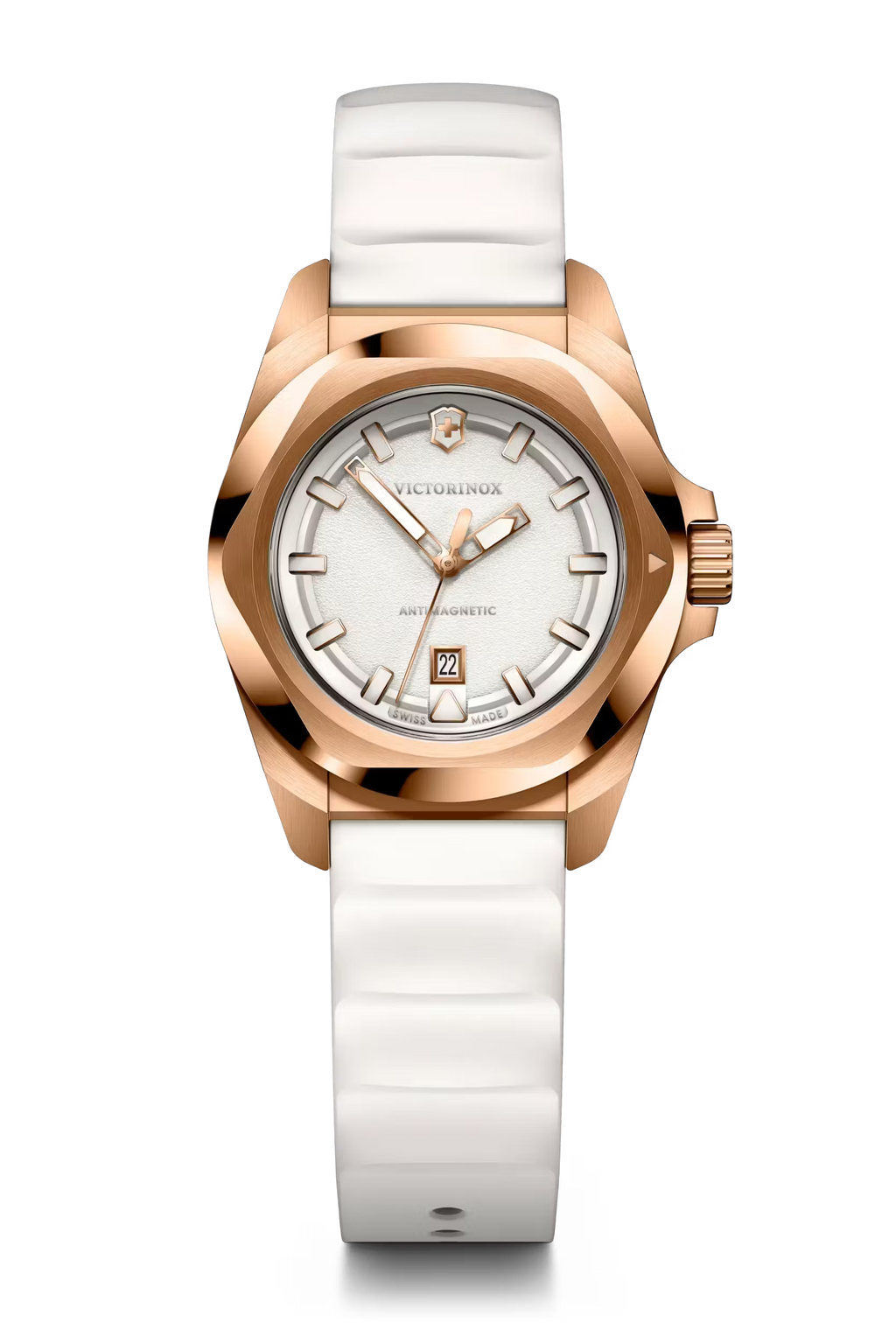 Reloj I.N.O.X Small correa caucho blanco