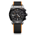 Reloj Swiss Army Chrono Correa de Caucho Negro/Naranja