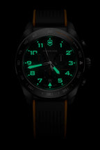 Reloj Swiss Army Chrono Correa de Caucho Negro/Naranja
